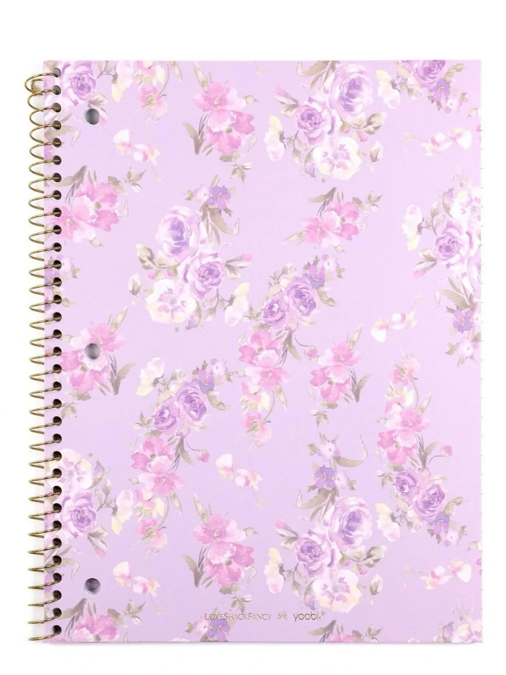NWT LoveShackFancy x Target -Yoobi Happy Thoughts Wide Ruled Notebook Hibiscus